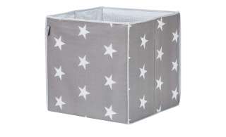 Roba Aufbewahrungsbox   Little Stars ¦ grau ¦ Stoffbezug: 65% Polyester, 35% Baumwolle, Füllung: Pappe ¦ Maße (cm): B: 34 H: 34 T: 34 Baby > Unterwegs > Boxen - Höffner