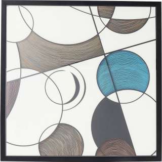 Deko Rahmen Wall Art Circles 90x90cm