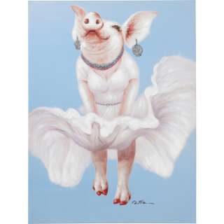 Bild Touched Pig Diva 120x90cm