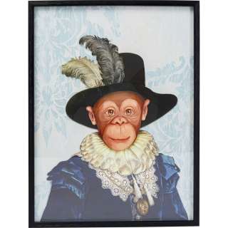 Bild Frame Art Monkey Sir 80x60cm