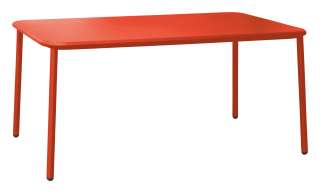 Emu - Yard Tisch - Aluminium - rot - outdoor