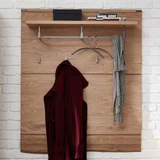 Hängegarderobe mit Wildeiche furniert 120 cm hoch