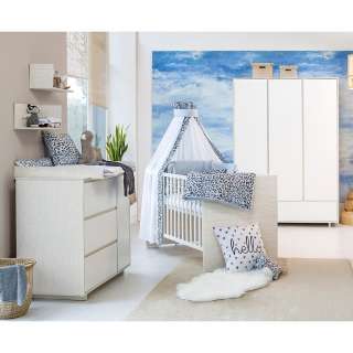 home24 Babyzimmer-Set Capri White II (3-teilig)