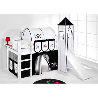 home24 Spielbett JELLE Pirat Schwarz