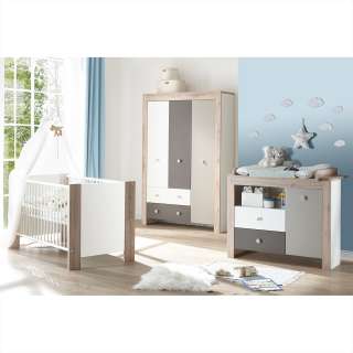 home24 Babyzimmer-Set Bea II (3-teilig)