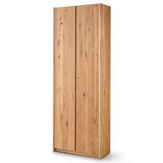 Büroschrank Wildeiche Türen abschließbar 80x222x36 cm