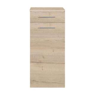 Unterschrank Bad Wandmontage in Eiche Bianco Soft Close