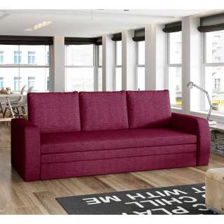 Schlafsofa Dreisitzer Sofa mit Schlaffunktion und Armlehnen