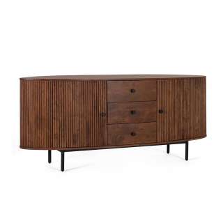 Sideboard Kommode mit Vierfußgestell in ovaler Form