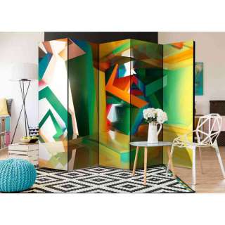 Spanische Wand in Bunt abstrakten Design