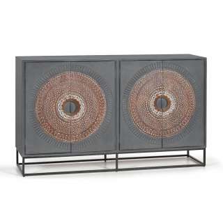 Sideboard Kommode mit Mandala Motiv und Massivholz Türen